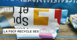 FSCF recyclage toile roll-up