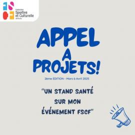 AAP 2025 - Un stand santé sur mon événement FSCF