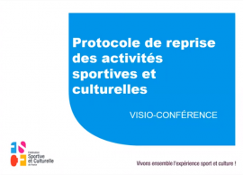 Visioconférence sur la reprise des activités au sein des associations