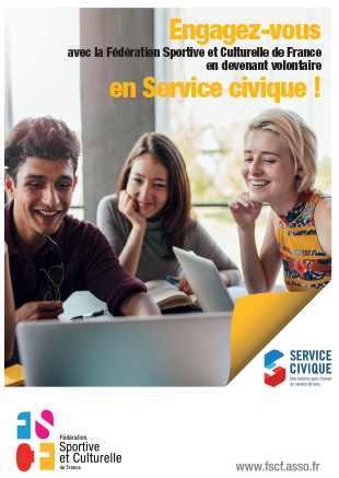 Affiche du service civique FSCF